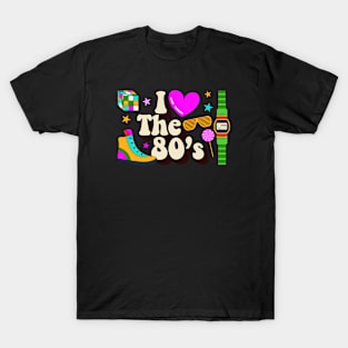 I Love The 80s Retro Vintage Style T-Shirt